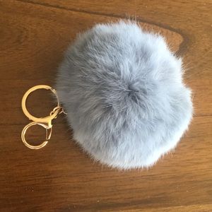 Keychain puff ball